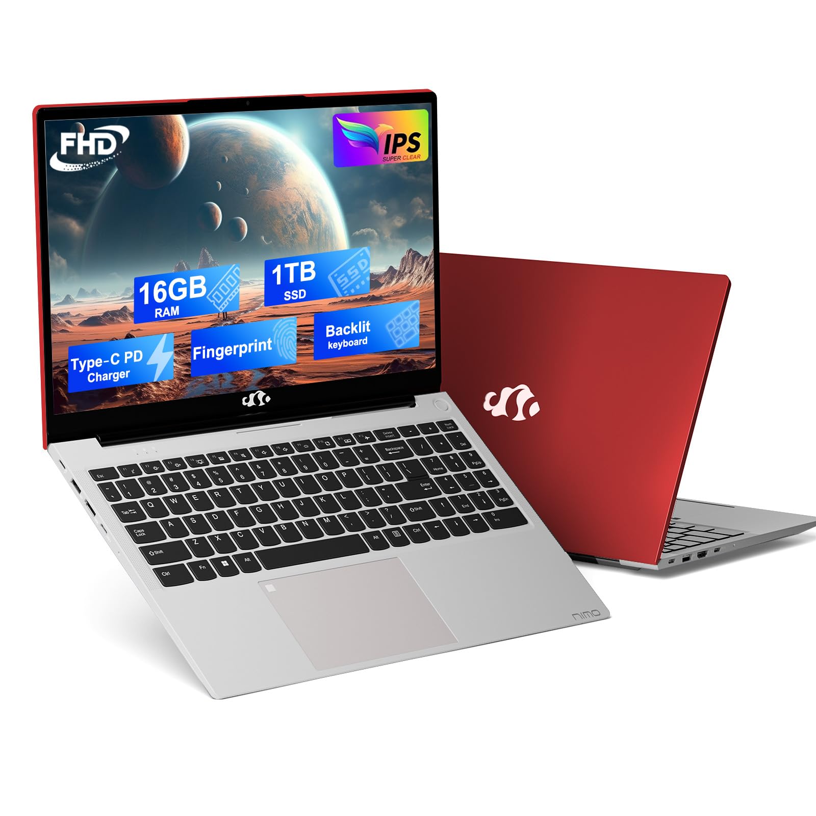 Amazon.com: NIMO 15.6 IPS FHD-Laptop, 16GB RAM 1TB SSD Intel
